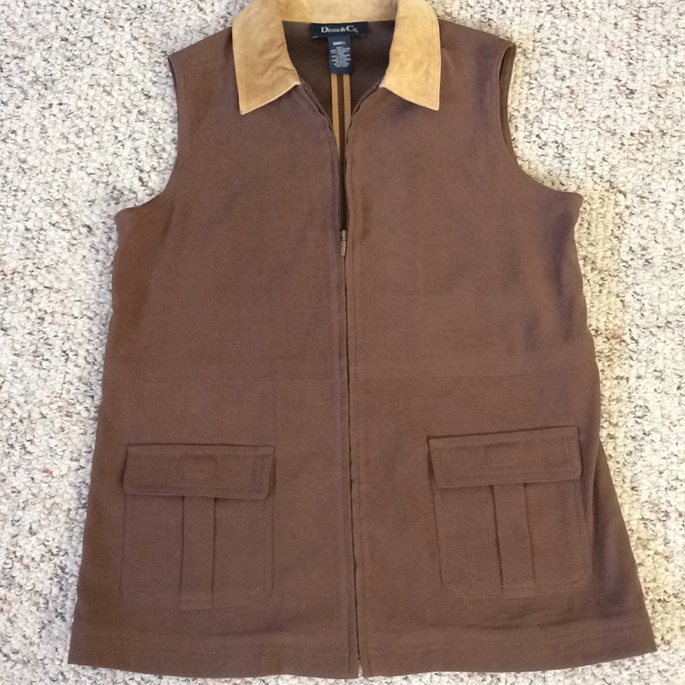 Vest by Denim & company Sz S